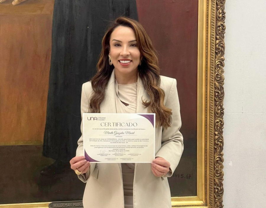 Mirelle Gonsalez Maciel toma posse como copresidente da UNAA em Goiás