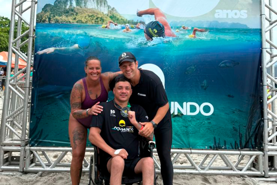 Atleta do Projeto Natação Paralímpica Marina Magalhães completa prova nacional