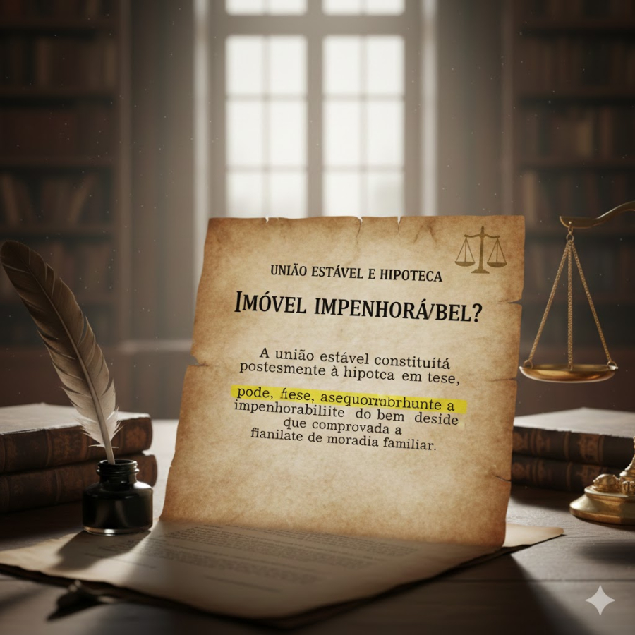 União estável posterior à hipoteca pode assegurar impenhorabilidade do imóvel
