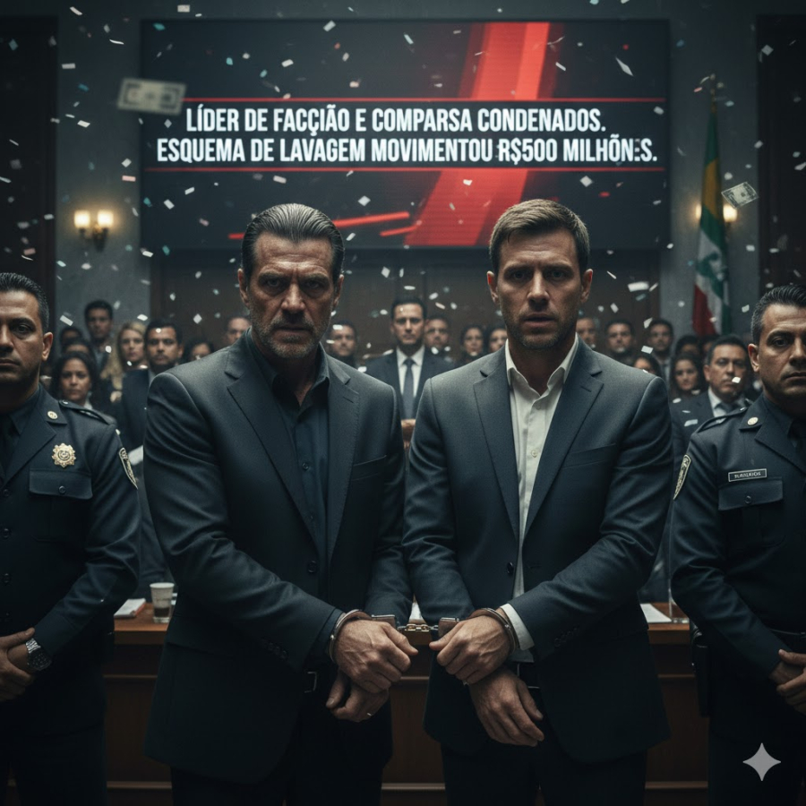 Líder de facção criminosa e comparsa são condenados por esquema de lavagem de dinheiro que movimentou cerca de meio bilhão de reais