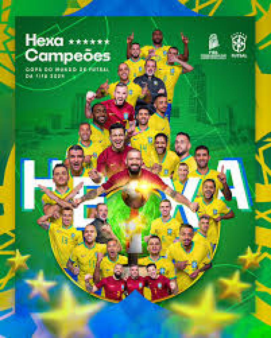 Brasil bate Argentina por 2 a 1 e conquista Copa América de Futsal pela 12ª vez