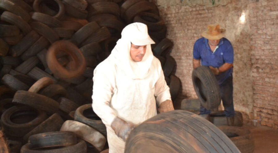 Ecoponto Municipal fortalece ação de descarte correto de pneus em Santa Helena de Goiás