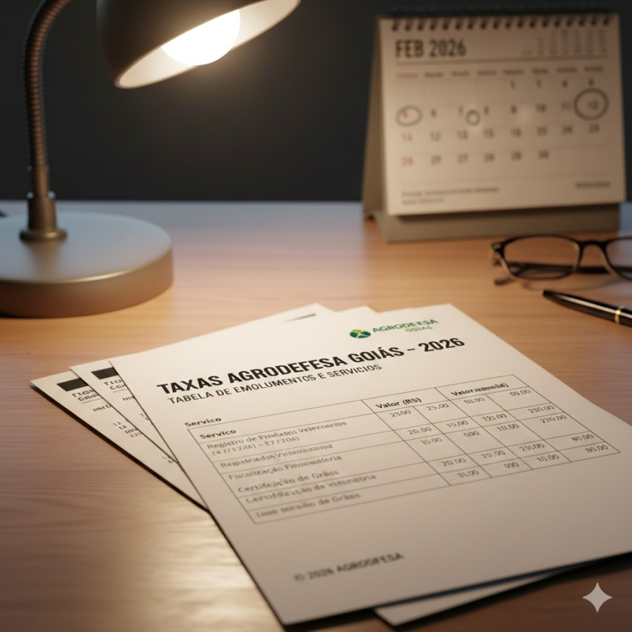 Confira como ficam as taxas da Agrodefesa em 2026