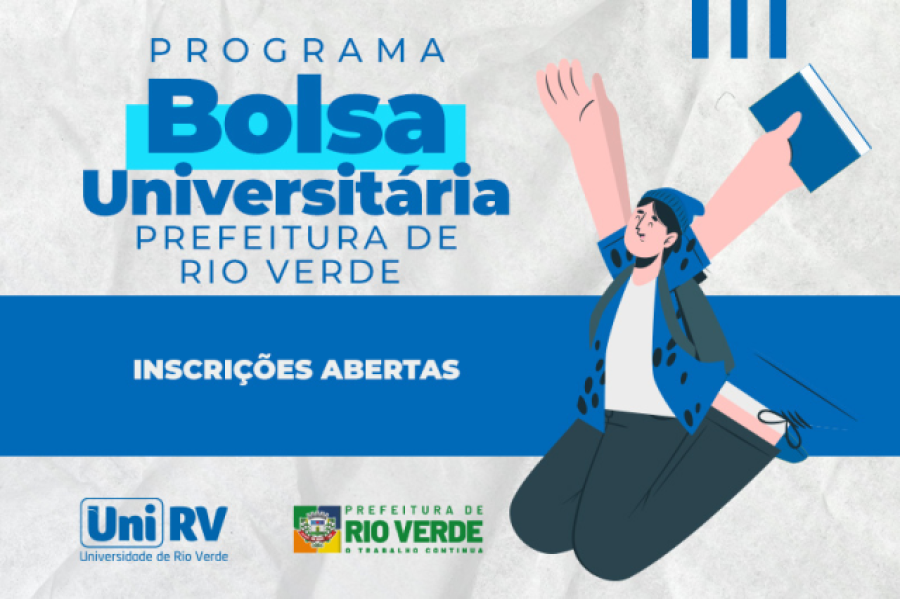 Inscrições abertas para o Programa Bolsa Universitária da Prefeitura de Rio Verde