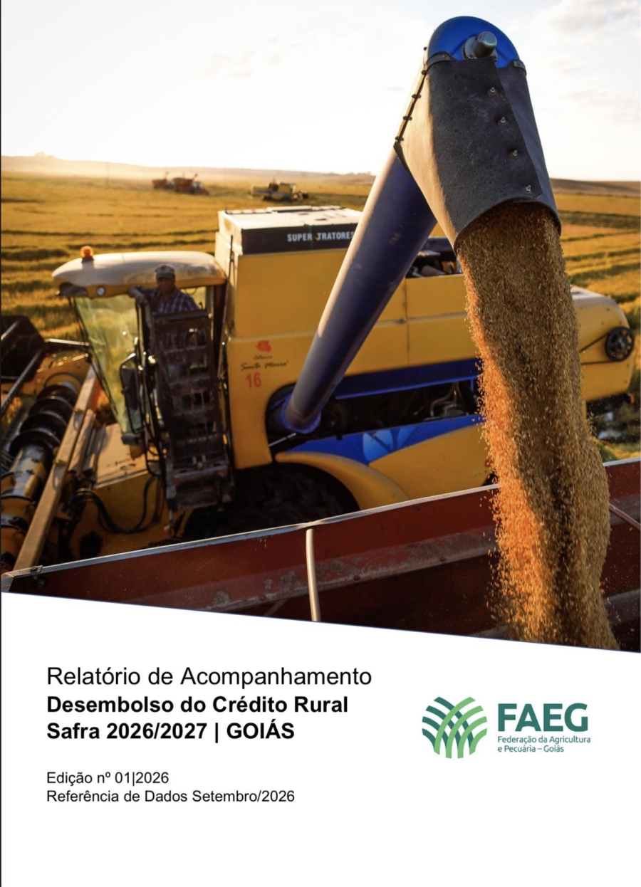 Crédito rural em Goiás recua 42,18% no início da Safra 2026/2027