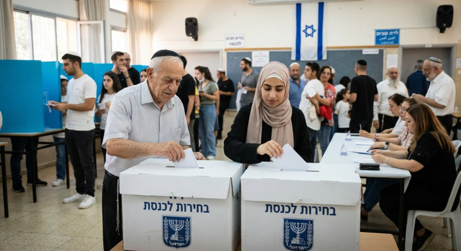 Urnas históricas em Israel: boca de urna indica impasse político e avanço recorde de partidos árabes